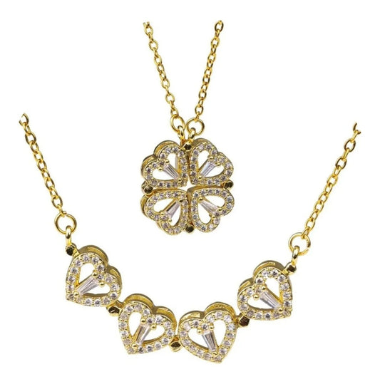 Collar Trébol de Corazones