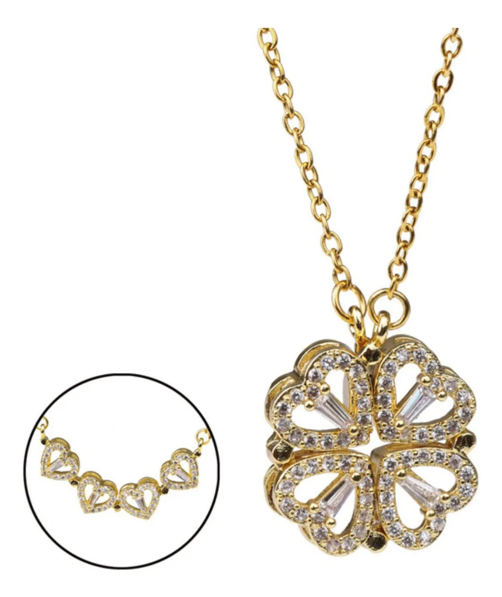 Collar Trébol de Corazones