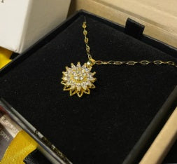 SET GIRASOL DE LUJO : COLLAR Y ANILLO