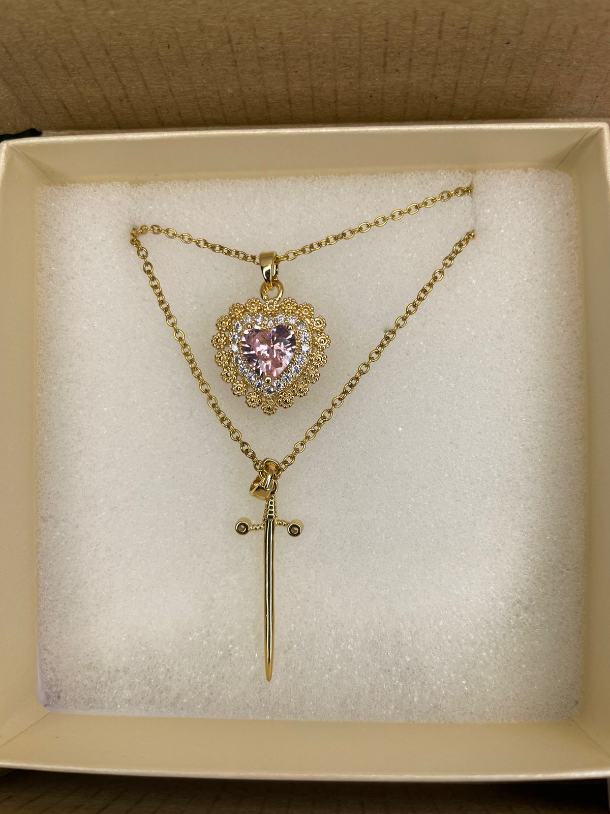 Collar Corazón y Espada